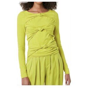 Terea Women's Primrose Knotted Front Long Sleeve Top size 2X NWT